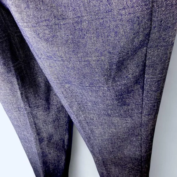 Banana Republic purple plaid trousers Size 6 - Picture 4 of 5